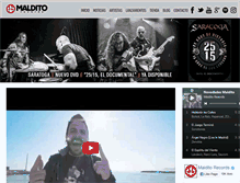 Tablet Screenshot of malditorecords.net